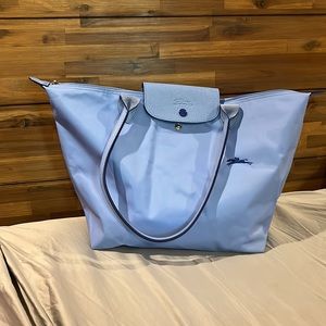 Longchamp Le Pliage light blue